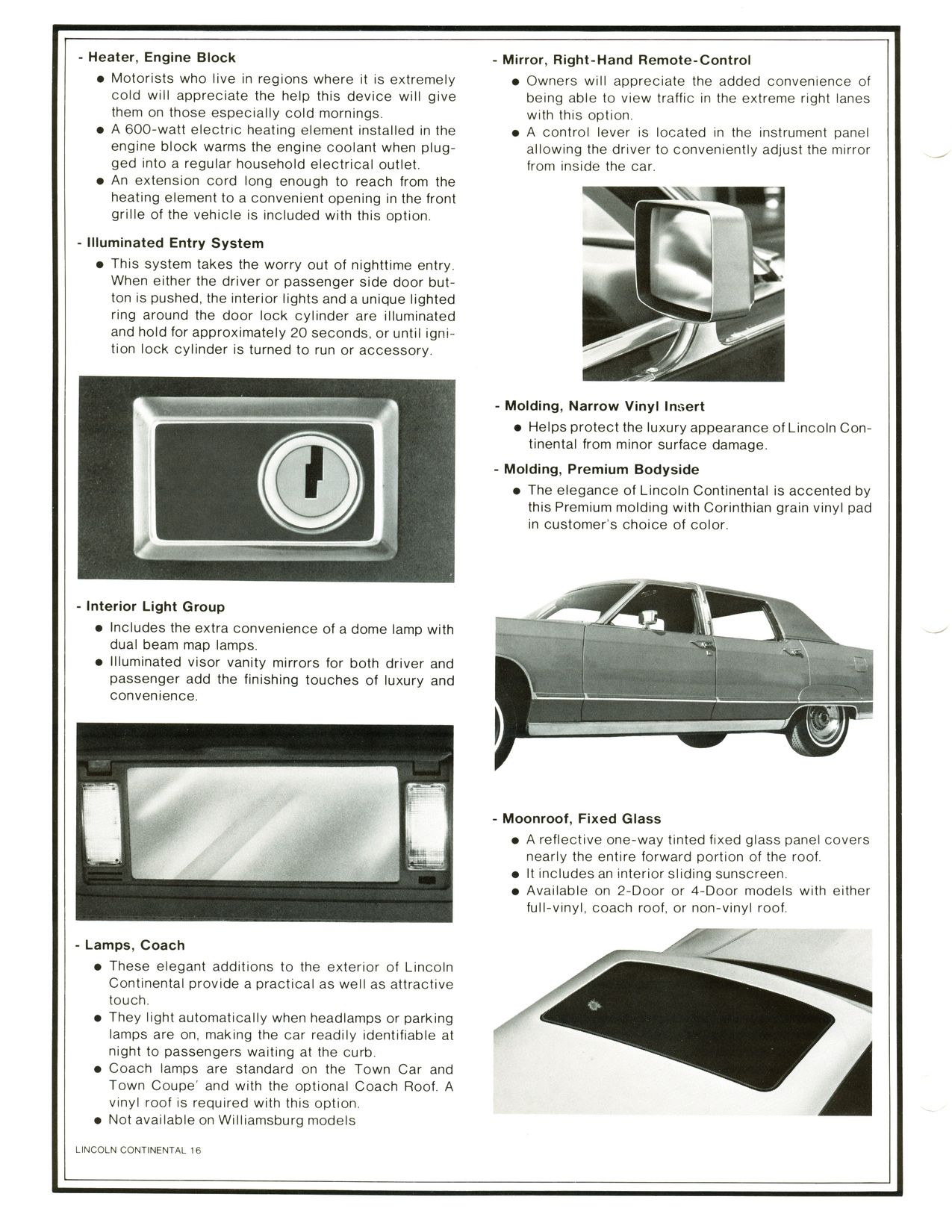 1977 Lincoln Continental Mark V Product Facts Book Page 27
